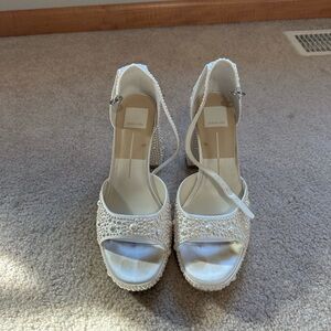 Dolce Vita pearl chunky heels